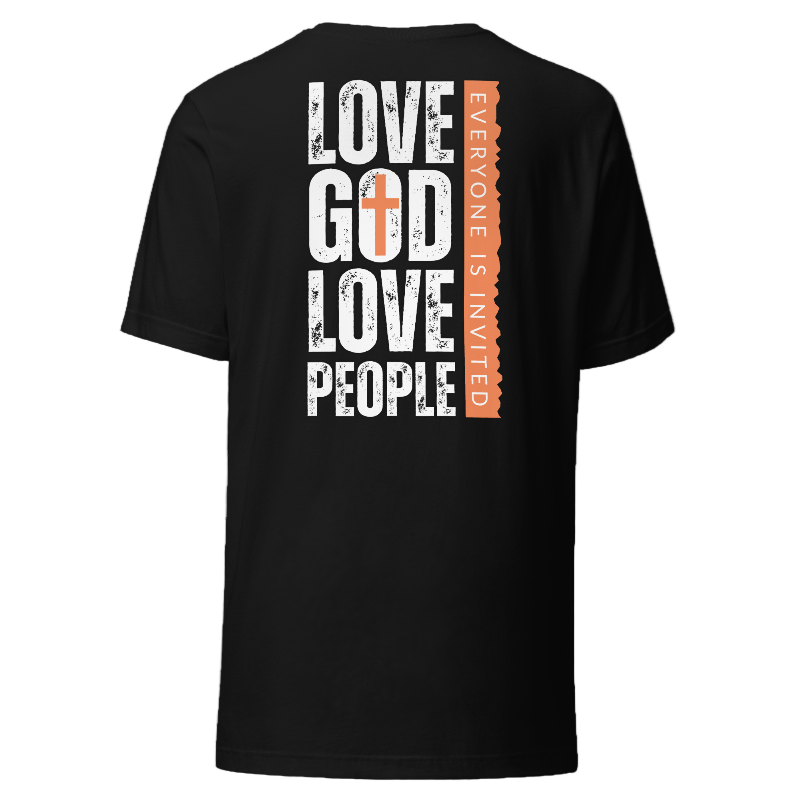 Love God Love People T-Shirt | Black