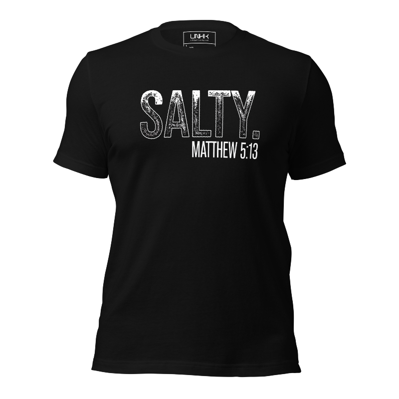 Salty. Matthew 5:13 T-Shirt | Black