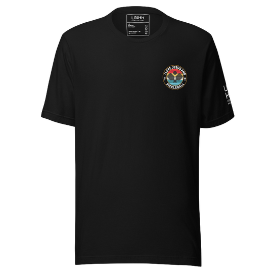 I Love Jesus and Pickleball T-Shirt | Front