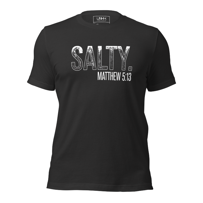 Salty. Matthew 5:13 T-Shirt | Gray