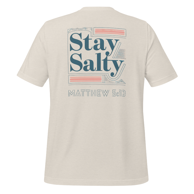 Stay Salty Men's T-Shirt | Beige