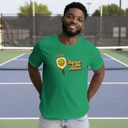 Serve Like Jesus Pickleball Tee | Green