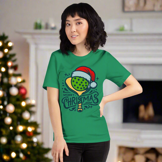 Unisex Merry Christmas Pickleball T-Shirt