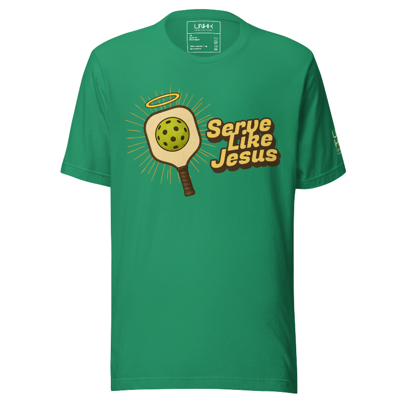 Serve Like Jesus Pickleball T-Shirt | Green