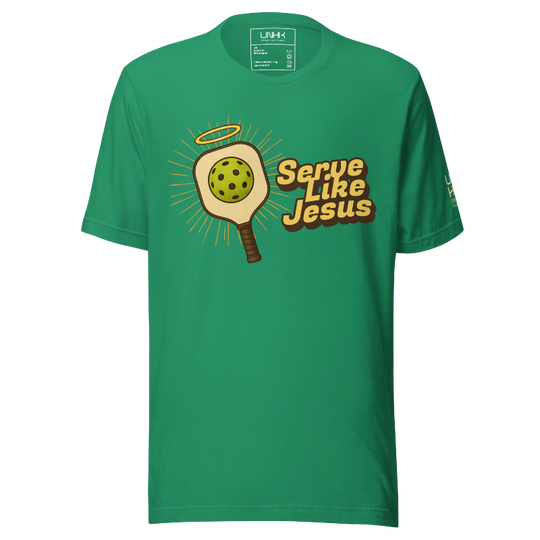 Serve Like Jesus Pickleball T-Shirt | Green