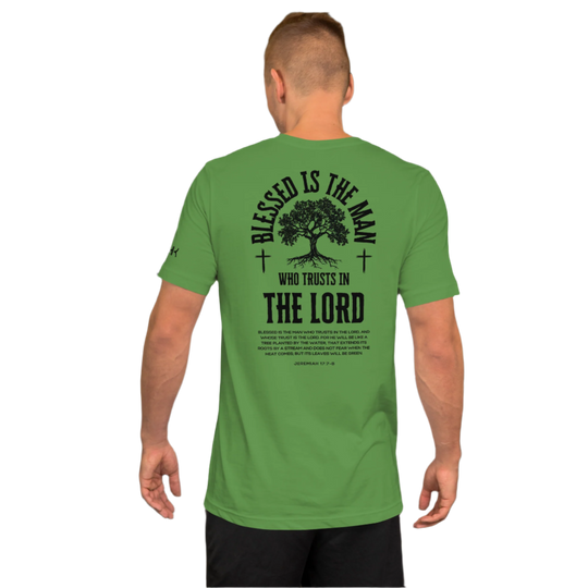 Blessed is the Man Who Trusts in the Lord Men's T-Shirt