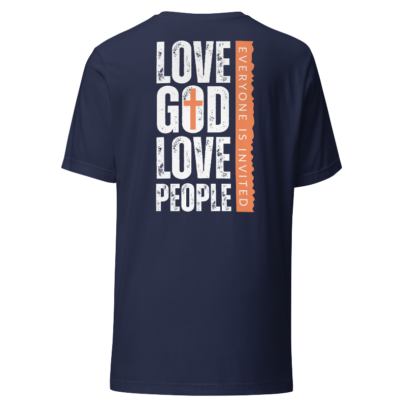 Love God Love People T-Shirt | Navy