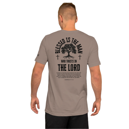 Blessed is the Man Who Trusts in the Lord Men's T-Shirt