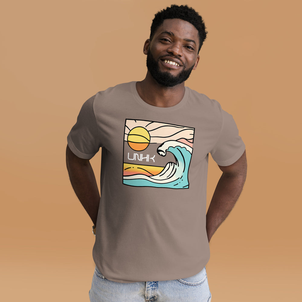 Men's Beach Wave Sunset T-Shirt