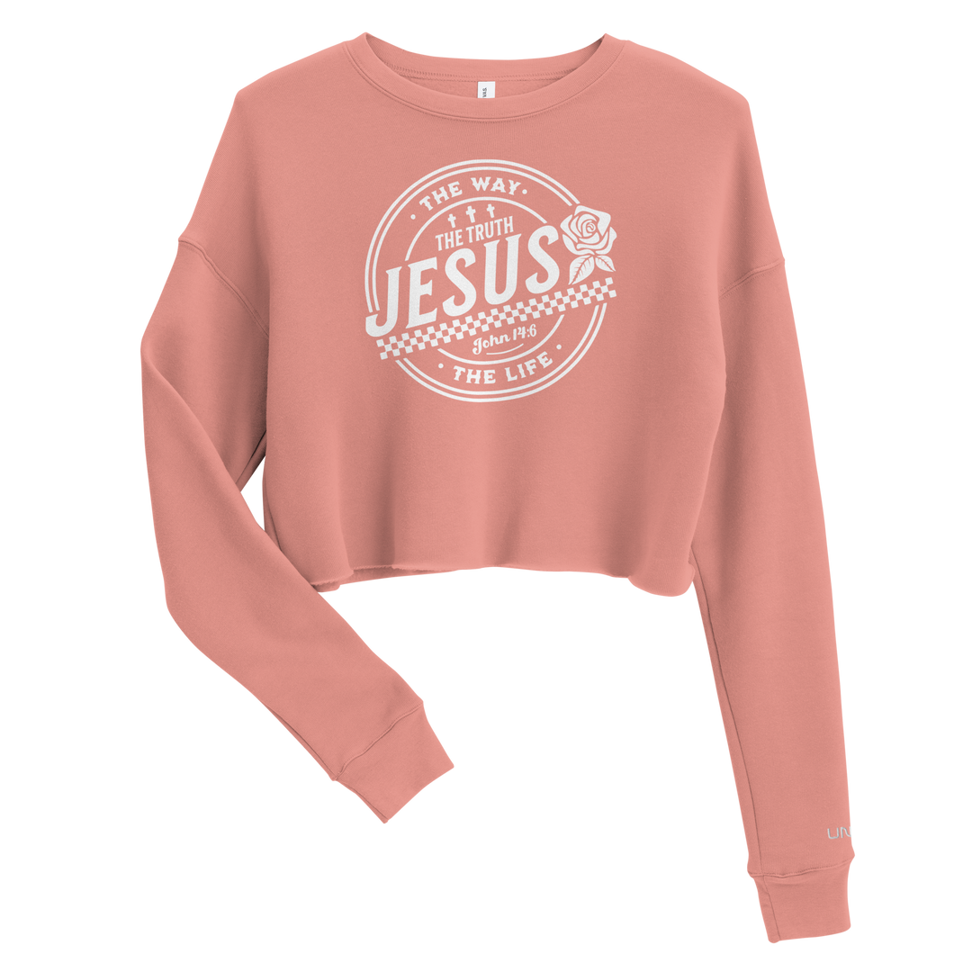 Jesus Way Truth Life Crop Sweatshirt