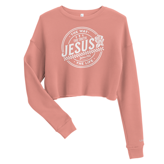 Jesus Way Truth Life Crop Sweatshirt