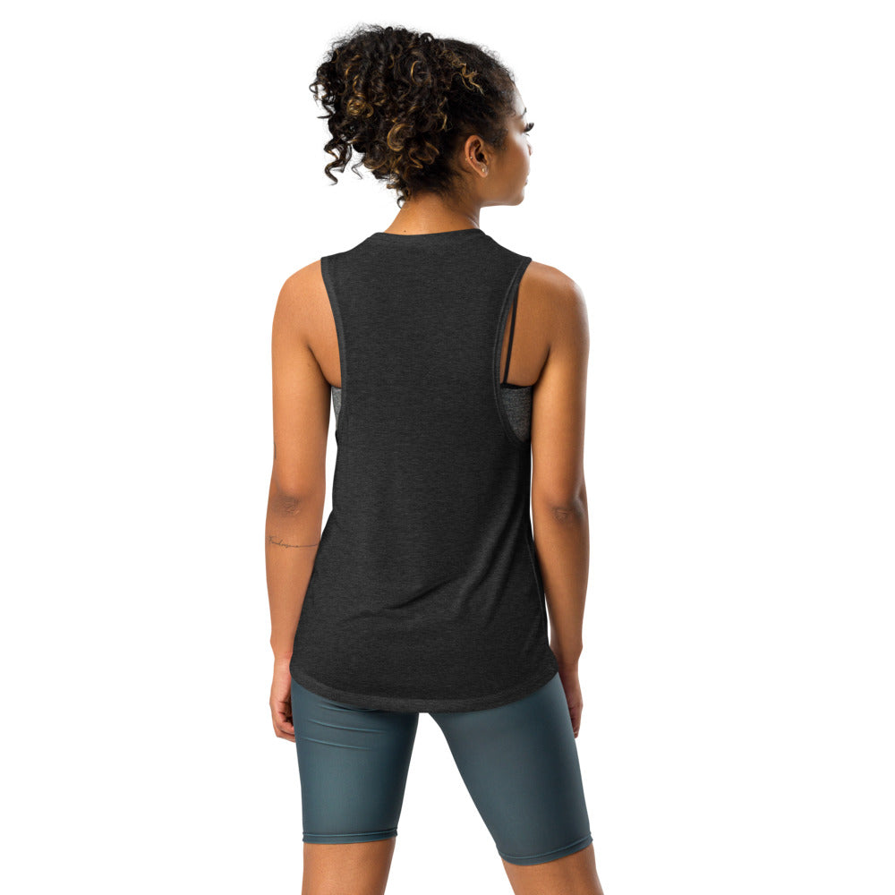 Women's Running Tank Top - Black Back