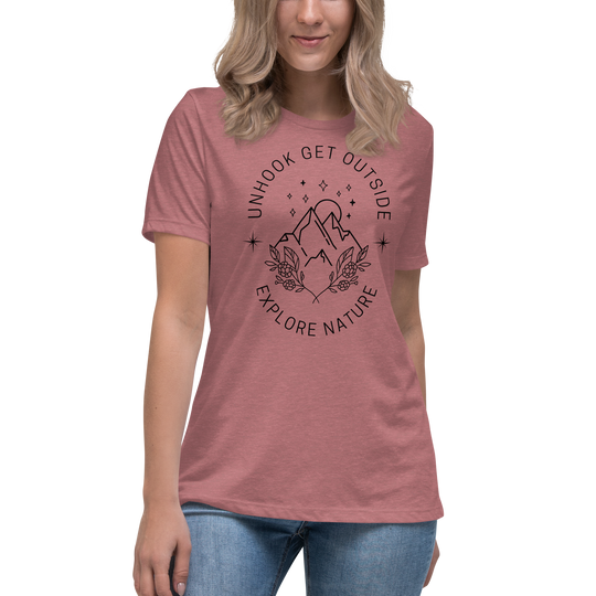 Women's Explore Nature Relaxed T-Shirt - Mauve