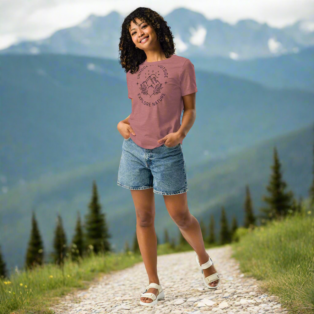 Women's Explore Nature Relaxed T-Shirt - Mauve