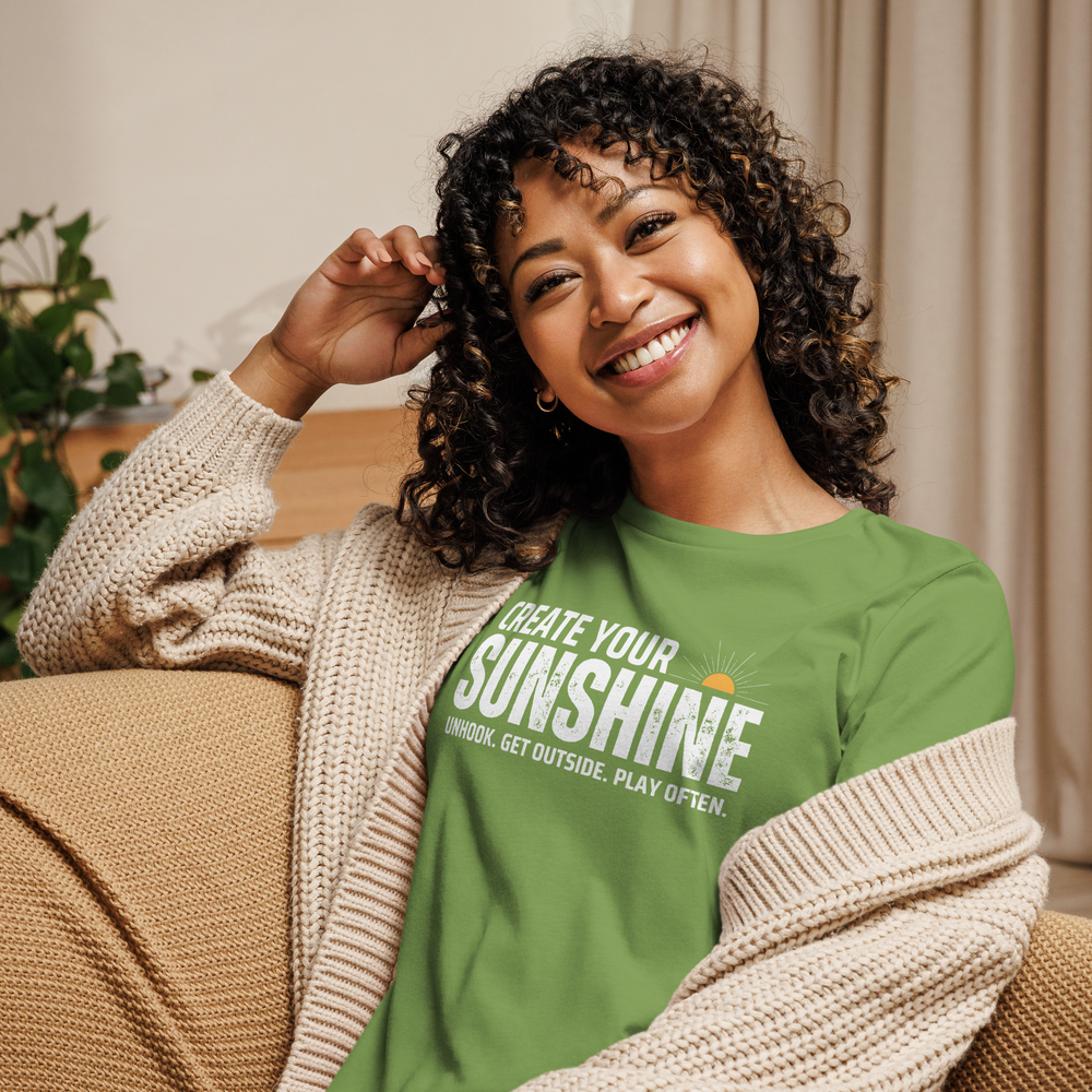 Women's Create Your Sunshine Relaxed T-Shirt - Green