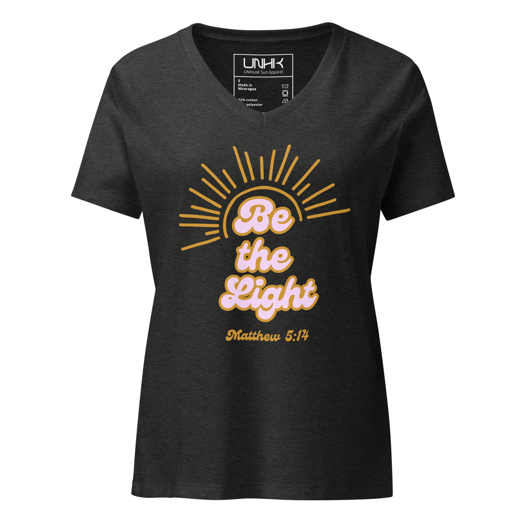 Be the Light Women's Relaxed V-Neck T-Shirt