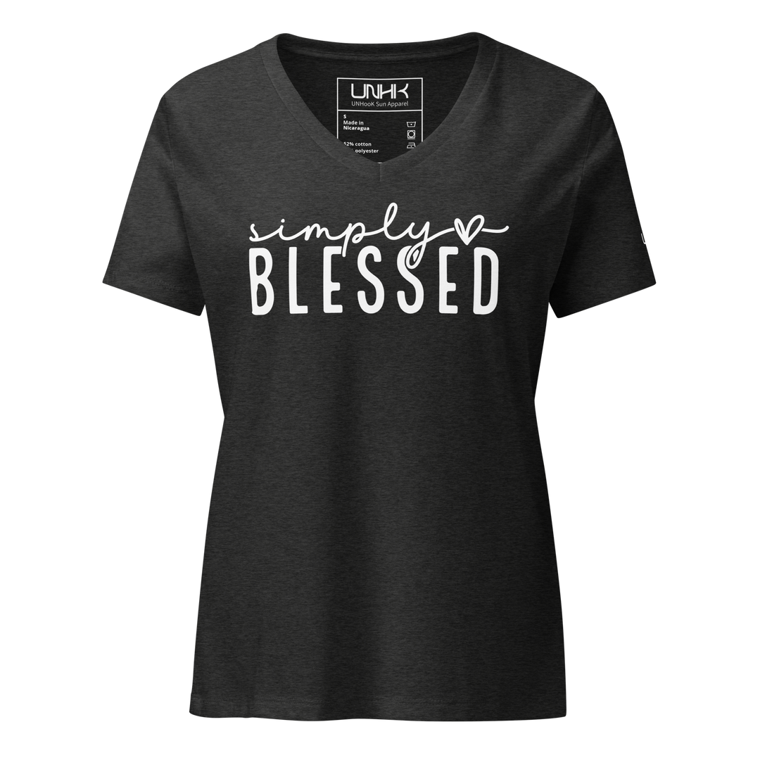 Simply Blessed Women's Relaxed V-neck T-shirt