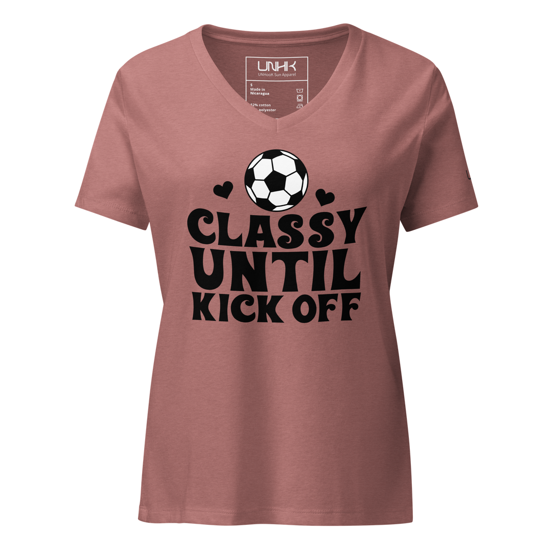 Women’s Classy Until Kick Off Relaxed V-Neck