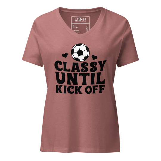 Women’s Classy Until Kick Off Relaxed V-Neck