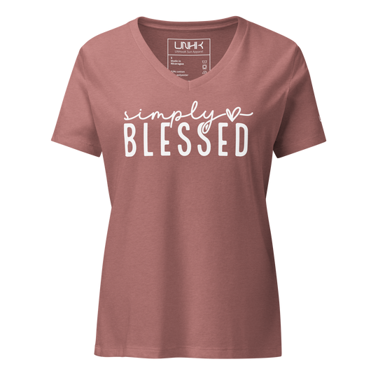 Simply Blessed Women's Relaxed V-neck T-shirt