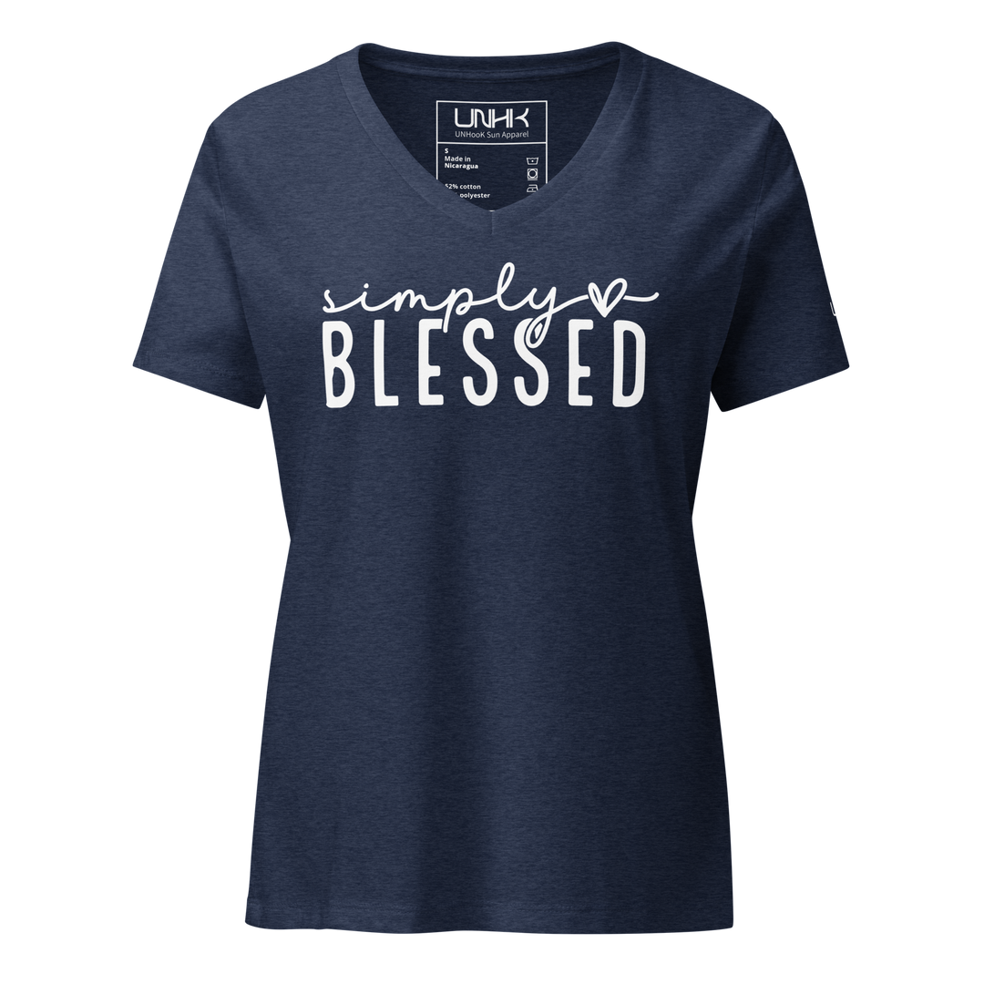 Simply Blessed Women's Relaxed V-neck T-shirt