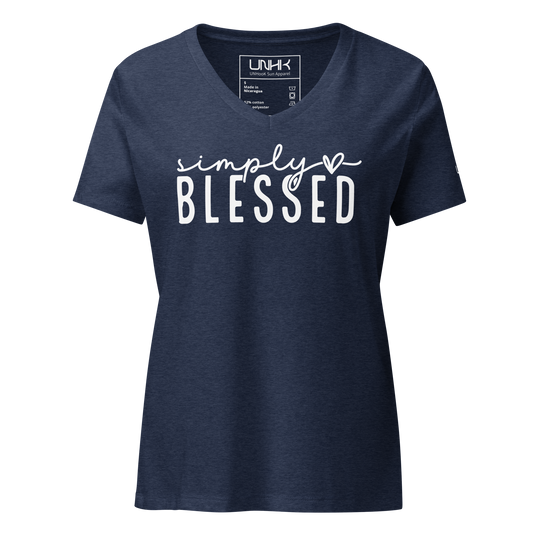 Simply Blessed Women's Relaxed V-neck T-shirt