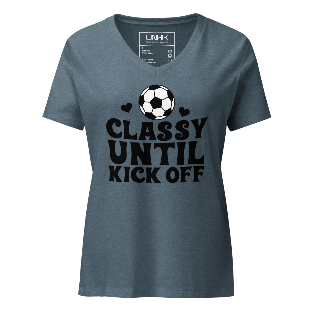 Women’s Classy Until Kick Off Relaxed V-Neck