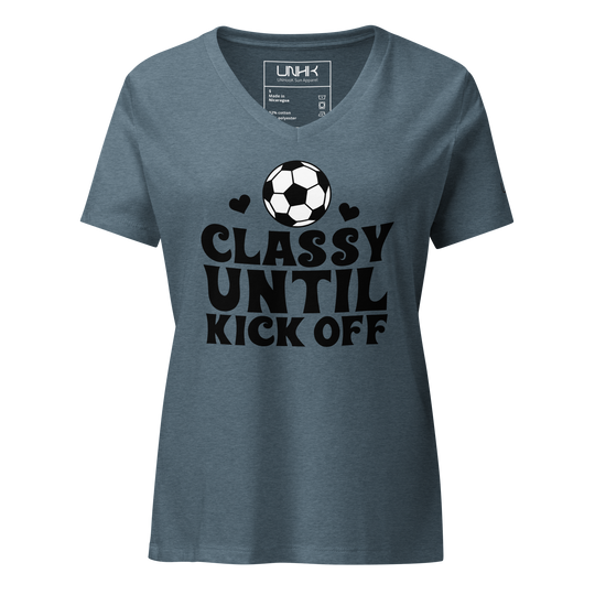 Women’s Classy Until Kick Off Relaxed V-Neck