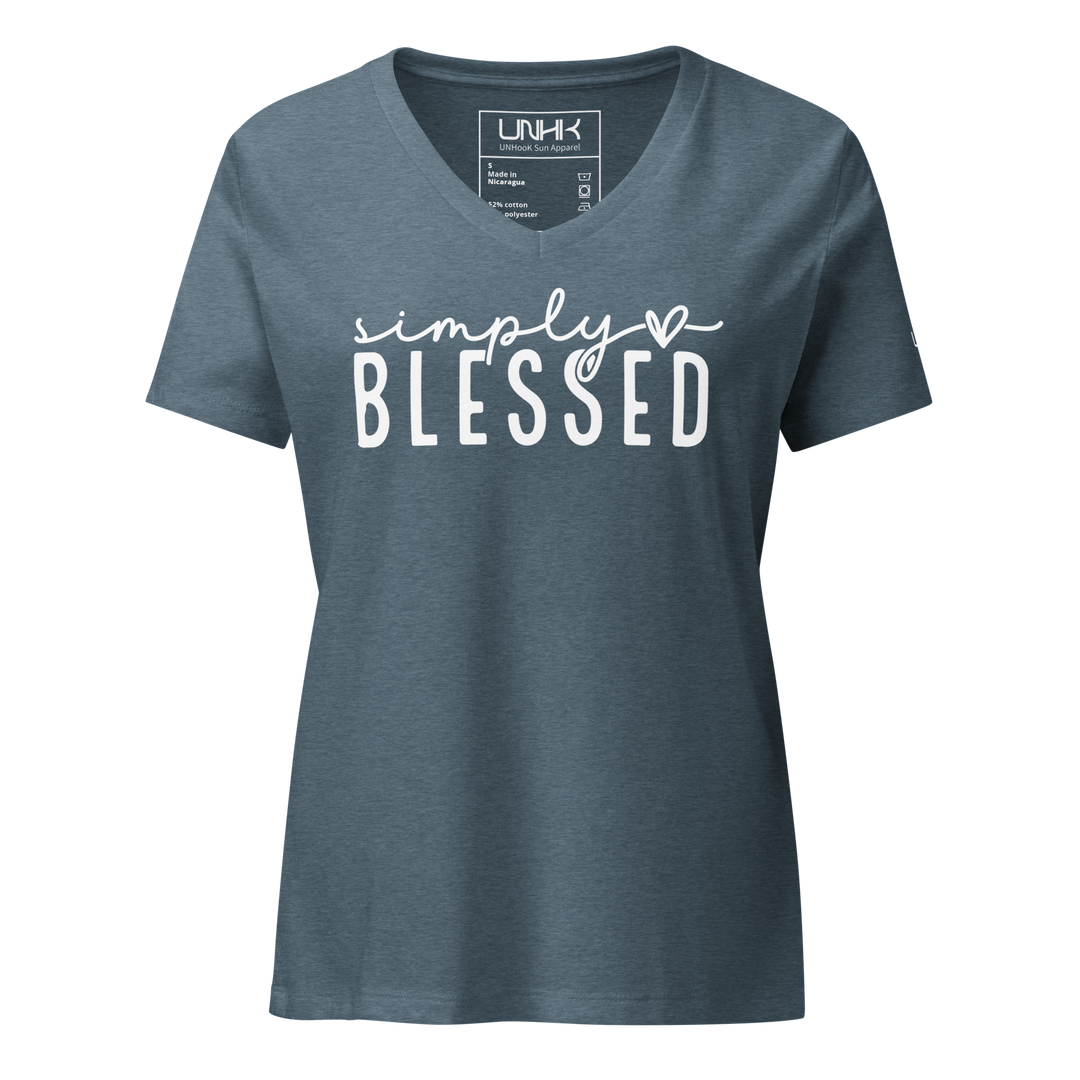 Simply Blessed Women's Relaxed V-neck T-shirt