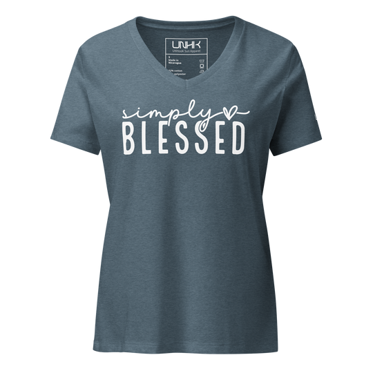 Simply Blessed Women's Relaxed V-neck T-shirt