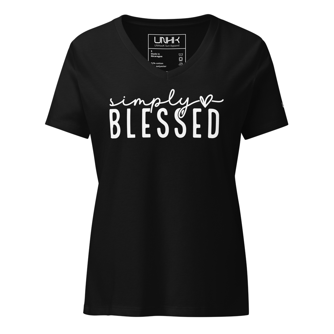 Simply Blessed Women's Relaxed V-neck T-shirt