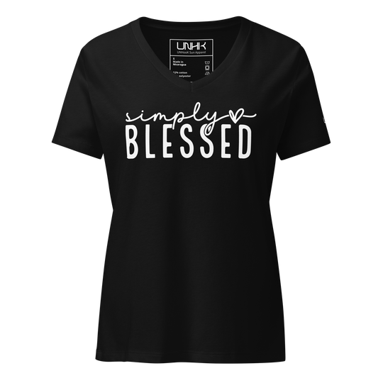 Simply Blessed Women's Relaxed V-neck T-shirt