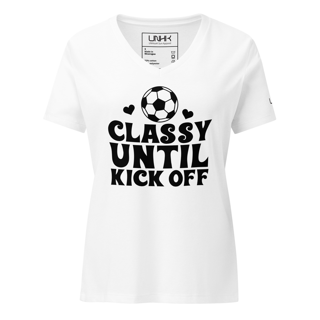 Women’s Classy Until Kick Off Relaxed V-Neck