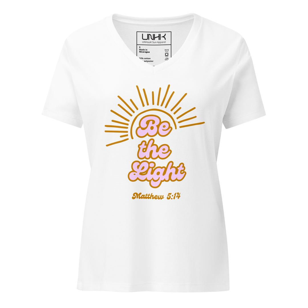 Be the Light Women's Relaxed V-Neck T-Shirt